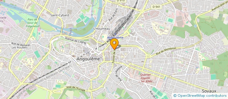 localisation de l'entreprise ASSOCIATION FRANCE URSS CHAREN à ANGOULEME