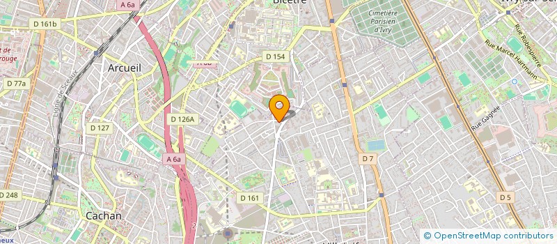localisation de l'entreprise ASSOCIATION FRANCILIENNE D'AIDE ET DE SOUTIEN PSYCHOLOGIQUE AUX FAMILLES à VILLEJUIF