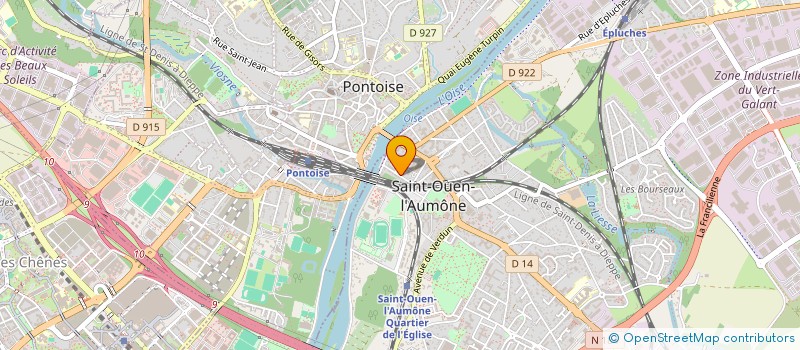 localisation de l'entreprise ASSOCIATION FRANCILIENNE DES AMBASSADEURS DE LA JEUNE CHAMBRE ECONOMIQUE  SAINT-OUEN-L'AUMONE