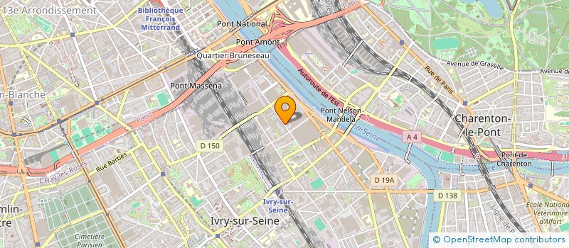 localisation de l'entreprise ASSOCIATION FRANCO AFRICAINE POUR L'AIDE AU DEVELOPPEMENT DU MALI EN FRANCE (MALISADIO)  IVRY-SUR-SEINE