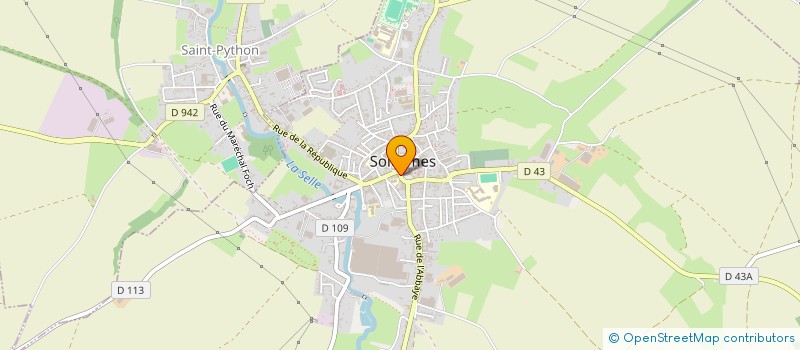 localisation de l'entreprise ASSOCIATION FRANCO - ALLEMANDE SOLESMES - BAD - BERKA à SOLESMES