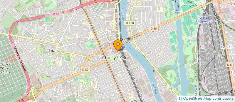 localisation de l'entreprise ASSOCIATION FRANCO BERBERE DE CHOISY LE ROI (AFB CHOISY)  CHOISY-LE-ROI