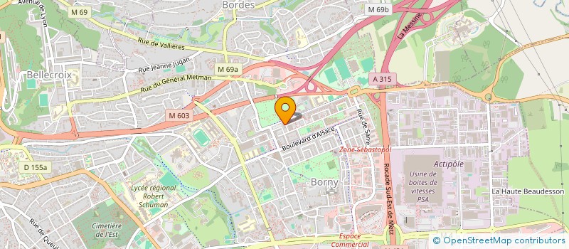 localisation de l'entreprise ASSOCIATION FRANCO-BOSNIAQUE  METZ