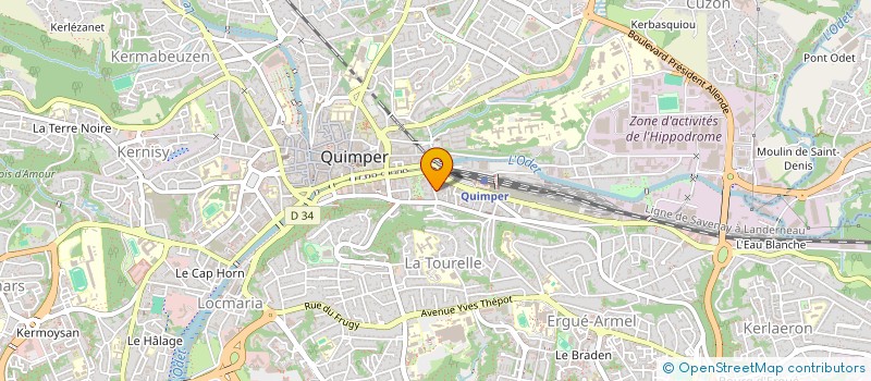 localisation de l'entreprise ASSOCIATION FRANCO CHINOISE DE QUIMPER CORNOUAILLE à QUIMPER