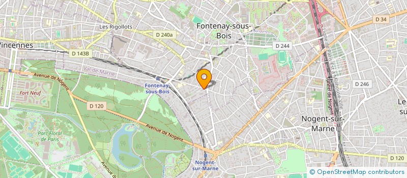 localisation de l'entreprise ASSOCIATION FRANCO-CHINOISE DES ARTISTES à FONTENAY-SOUS-BOIS