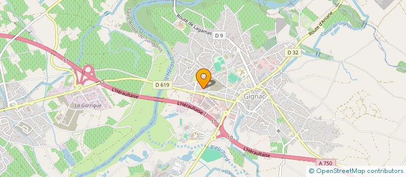 localisation de l'entreprise ASSOCIATION FRANCO-CUBAINE DE DEVELOPPEMENT CULTUREL ET ECONOMIQUE  GIGNAC