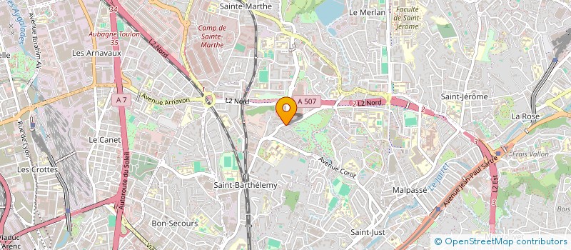 localisation de l'entreprise ASSOCIATION FRANCO-HAITIENNE D'ECHANGES ET DE SOLIDARITE (AFHES)  MARSEILLE