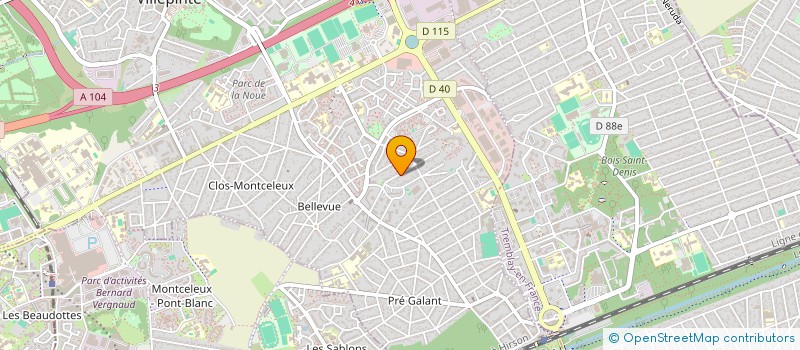 localisation de l'entreprise ASSOCIATION FRANCO-KABYLE & BERBERE DE VILLEPINTE ( ASSO FRANCO-KABYLE & BERBERE )  VILLEPINTE