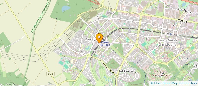 localisation de l'entreprise ASSOCIATION FRANCO-KABYLE ILE-DE-FRANCE  CERGY