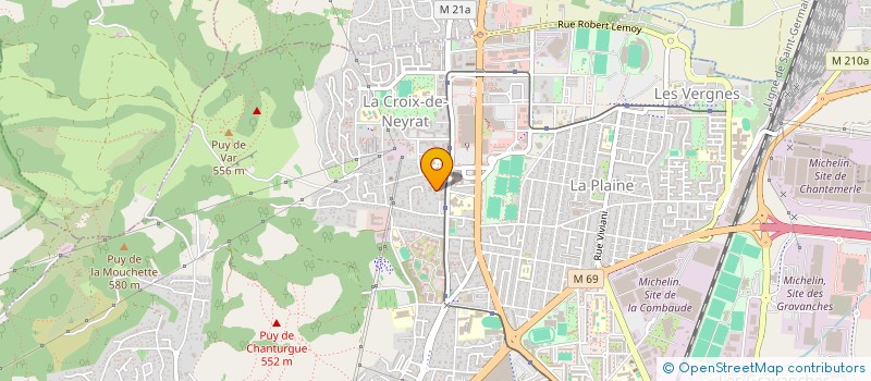 localisation de l'entreprise ASSOCIATION FRANCO KURDE DU PUY DE DOME (AFKP)  CLERMONT-FERRAND