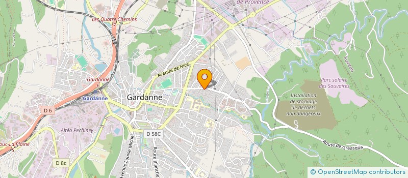 localisation de l'entreprise ASSOCIATION FRANCO LAOTIENNE D AIDE AUX PERSONNES AVEUGLES à GARDANNE