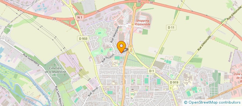 localisation de l'entreprise ASSOCIATION FRANCO-MAROCAINE AMIENOISE LE TRAIT D'UNION  AMIENS