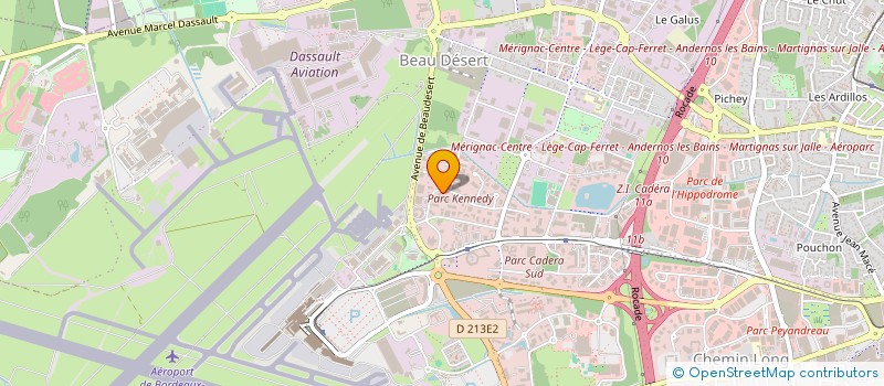 localisation de l'entreprise ASSOCIATION FRANCO-MAROCAINE POUR LA COHESION DES PEUPLES  MERIGNAC