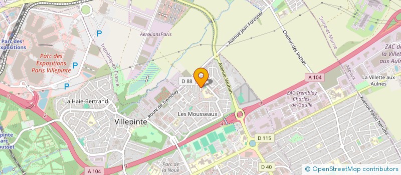 localisation de l'entreprise ASSOCIATION FRANCO-MAROCAINE POUR LE DEVELOPPEMENT HUMAIN à VILLEPINTE