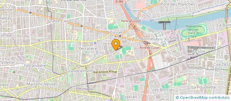 localisation de l'entreprise ASSOCIATION FRANCO MAROCAINE VILLEURBANNAISE RHONE ALPES : AFMVRA  VILLEURBANNE