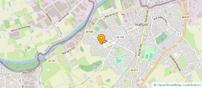 localisation de l'entreprise ASSOCIATION FRANCO POLONAISE D HALLUIN ET SES ENVIRONS  HALLUIN