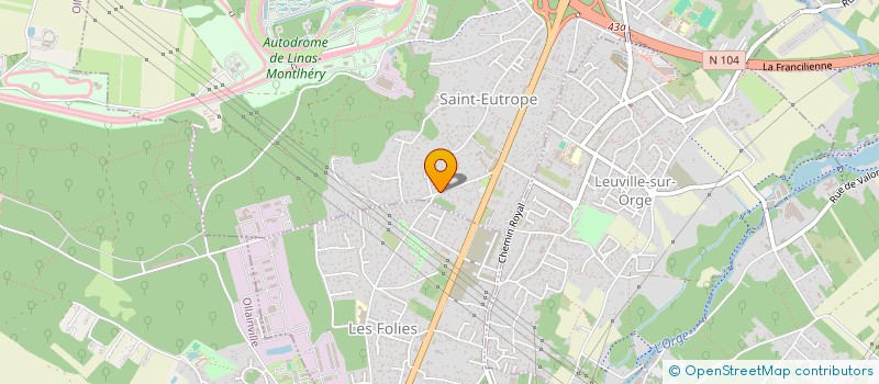 localisation de l'entreprise ASSOCIATION FRANCO PORTUGAISE CORACAO DE LINAS MONTLHERY  LINAS