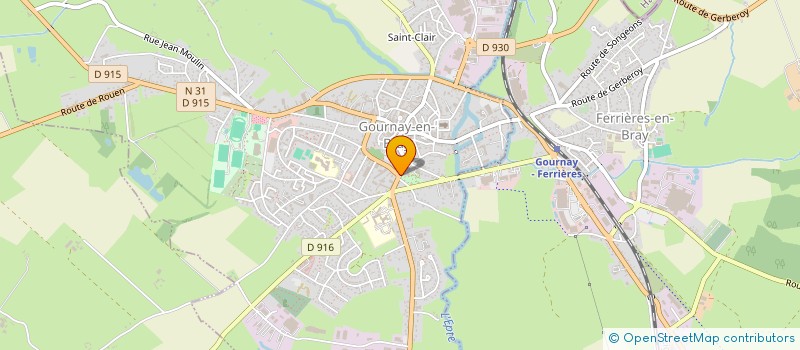 localisation de l'entreprise ASSOCIATION FRANCO PORTUGAISE D'ACTIVITES DIVERSES  GOURNAY-EN-BRAY