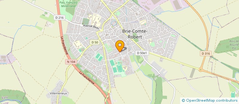 localisation de l'entreprise ASSOCIATION FRANCO-PORTUGAISE DE L'OREE DE LA BRIE  BRIE-COMTE-ROBERT