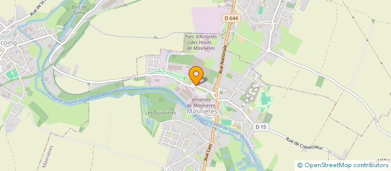 localisation de l'entreprise ASSOCIATION FRANCOISE ET PAULETTE COURTIN  MASNIERES