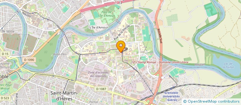 localisation de l'entreprise ASSOCIATION FRANCOPHONE D'INTERACTION HUMAIN MACHINE à SAINT-MARTIN-D'HERES