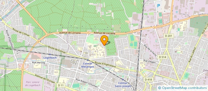 localisation de l'entreprise ASSOCIATION FRANCOPHONE DE NEUROPSYCHOLOGIE DE L'AUTISME  COLMAR