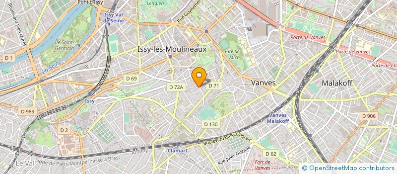 localisation de l'entreprise ASSOCIATION FRANCOPHONE DE PSYCHOLOGIE DE LA SANTE (AFPSA) à ISSY-LES-MOULINEAUX