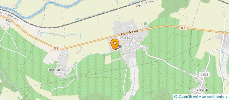 localisation de l'entreprise ASSOCIATION FRANCOPHONE DES PRATIQUANTS EN MICRO MASSAGE à TROISSY