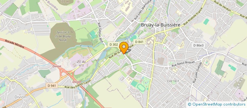 localisation de l'entreprise ASSOCIATION FRANCOPHONIQUE BRUAYSIENNE  BRUAY-LA-BUISSIERE