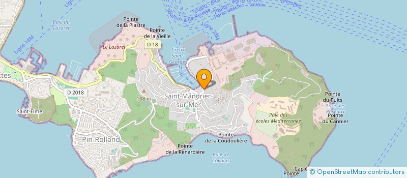 localisation de l'entreprise ASSOCIATION FRANCS JOUTEURS MANDREENS à SAINT-MANDRIER-SUR-MER