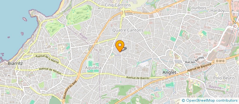 localisation de l'entreprise ASSOCIATION FRATENELLE DES AVEUGLES DE BAYONNE BIARRITZ ET REGION à ANGLET