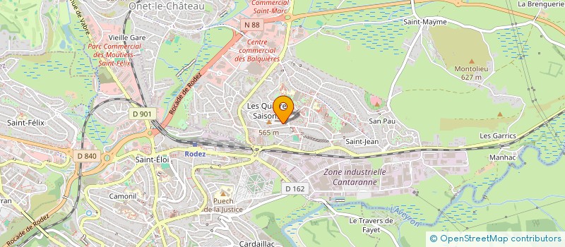 localisation de l'entreprise ASSOCIATION FRATERNA IV à ONET-LE-CHATEAU