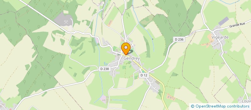 localisation de l'entreprise ASSOCIATION FRATERNELLE DES ANCIENS COMBATTANTS ET VICTIME DE GUERRE EX CANTON DE GENDREY  GENDREY