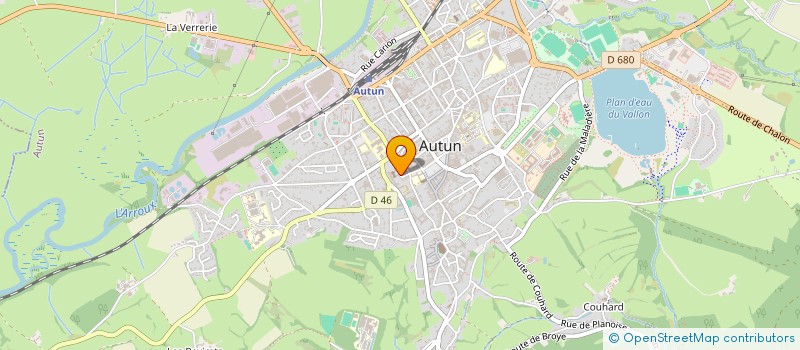 localisation de l'entreprise ASSOCIATION FRATERNELLE DES ANCIENS ELEVES DE L'INSTITUTION ST LAZARE  AUTUN