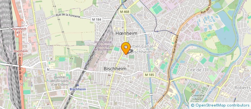 localisation de l'entreprise ASSOCIATION FRATERNELLE ROYALE DES FEMMES  BISCHHEIM