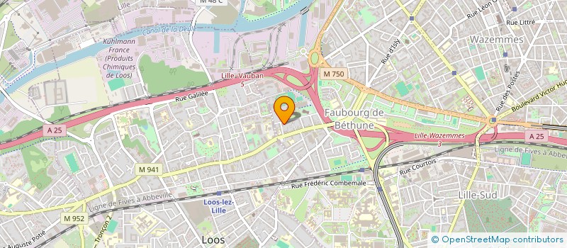 localisation de l'entreprise ASSOCIATION FRATERNIDAD LATINA à LILLE