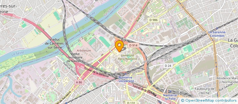 localisation de l'entreprise ASSOCIATION FRATERNITE ET BIENFAISANCE NANTERRE  NANTERRE