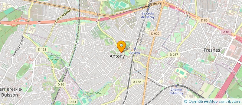 localisation de l'entreprise ASSOCIATION FRATERNITE FOI ET PRIERE à ANTONY