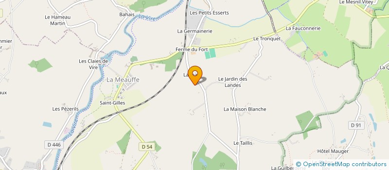 localisation de l'entreprise ASSOCIATION FRED BAUDEVEIX  LA MEAUFFE