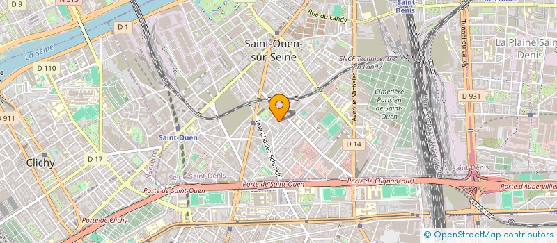localisation de l'entreprise ASSOCIATION FREDERIC PALLOT à SAINT-OUEN-SUR-SEINE