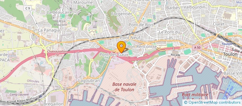 localisation de l'entreprise ASSOCIATION FREEDANCE  TOULON