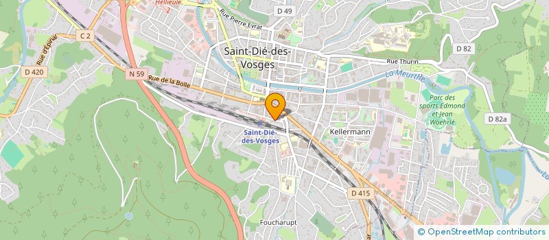 localisation de l'entreprise ASSOCIATION FREQUENCE CONTACT à SAINT-DIE-DES-VOSGES
