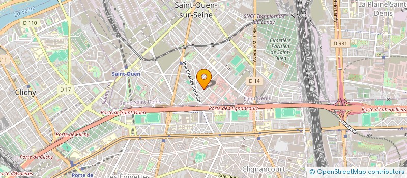 localisation de l'entreprise ASSOCIATION FREQUENCE DOC à SAINT-OUEN-SUR-SEINE