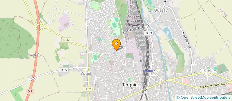 localisation de l'entreprise ASSOCIATION FRERES DES PAPILLONS à TERGNIER