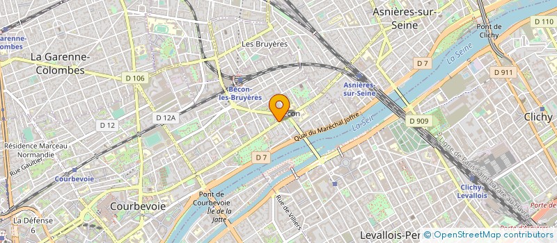 localisation de l'entreprise ASSOCIATION FRONTLIFE THEATRE à COURBEVOIE