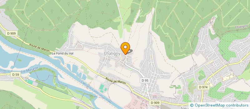 localisation de l'entreprise ASSOCIATION FRV100  CHALIGNY