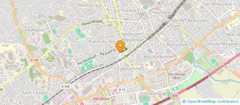 localisation de l'entreprise ASSOCIATION FRW  NIMES