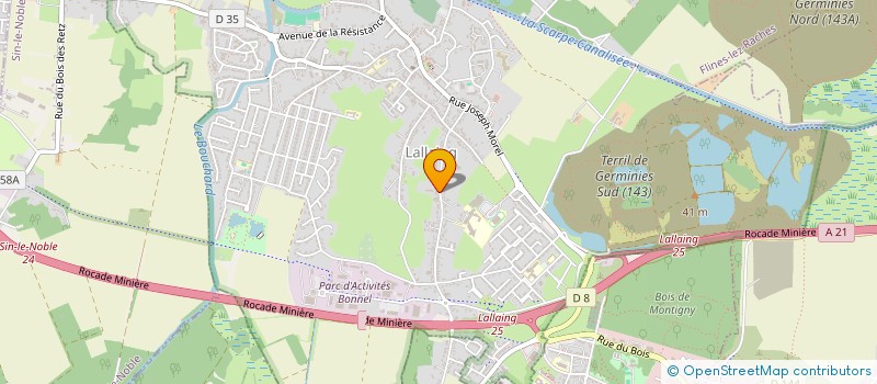 localisation de l'entreprise ASSOCIATION FULL BOXING  LALLAING