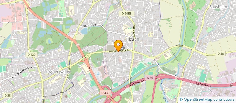 localisation de l'entreprise ASSOCIATION FUN CAR ILLZACH  ILLZACH