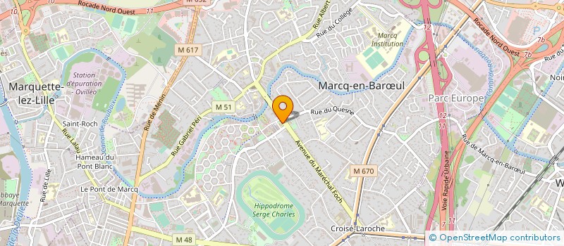 localisation de l'entreprise ASSOCIATION FUTEX à MARCQ-EN-BARŒUL